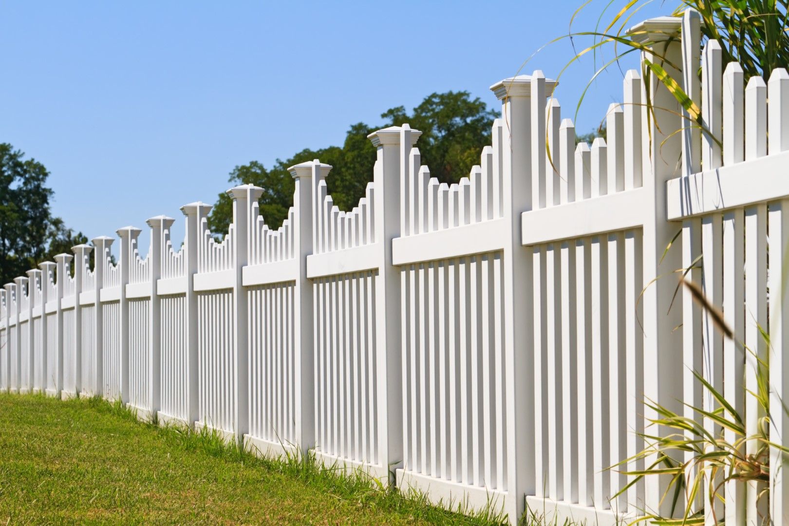 White Vinyl Fence